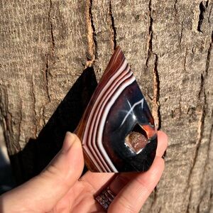 Sardonyx (1) teardrop | crystal